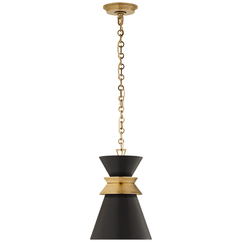 #Finish_Matte Black with Antique Burnished Brass - Small