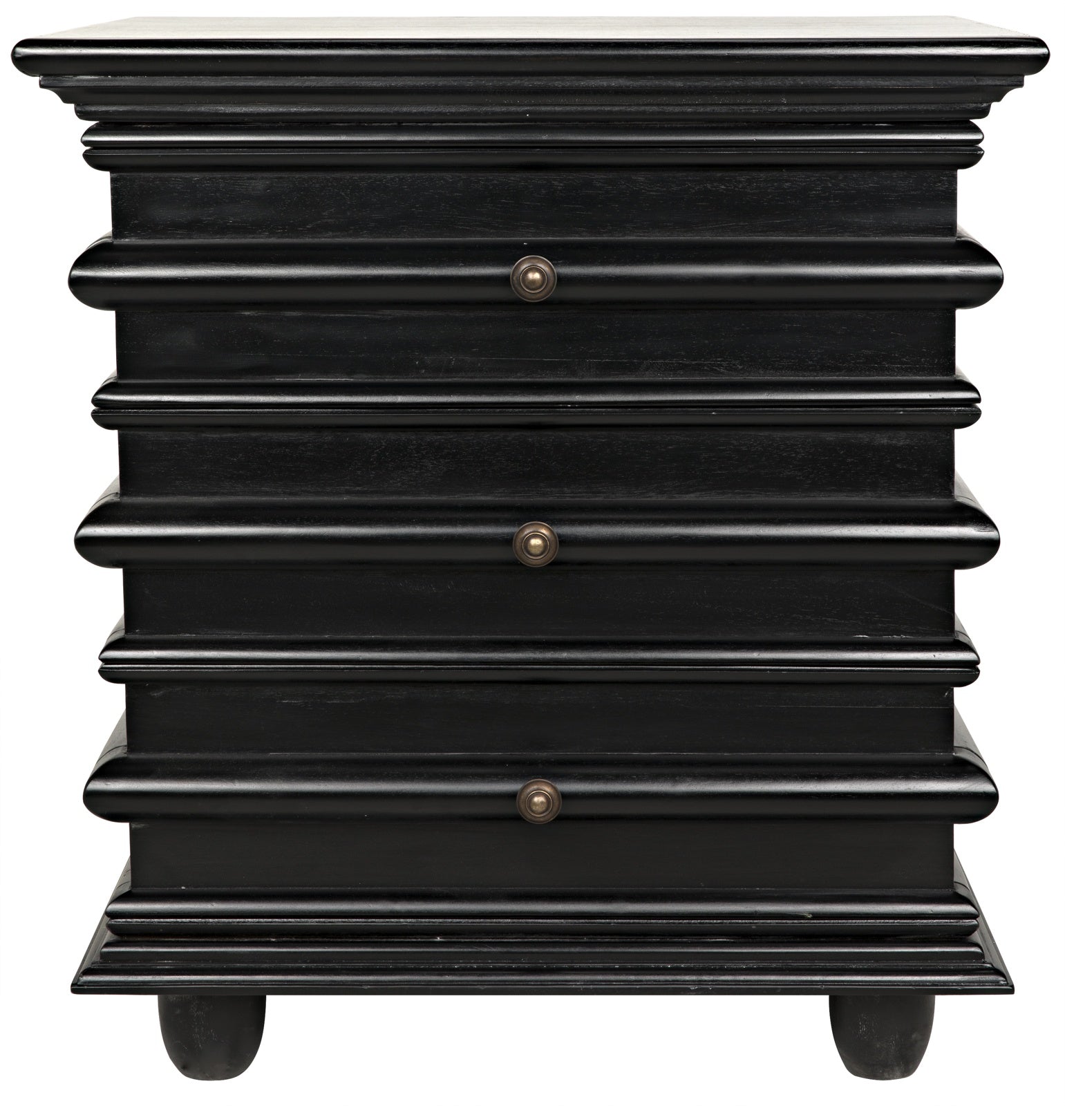 Ascona Side Table, Hand Rubbed Black