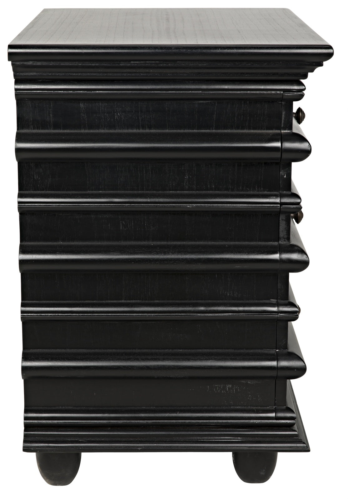 Ascona Side Table, Hand Rubbed Black