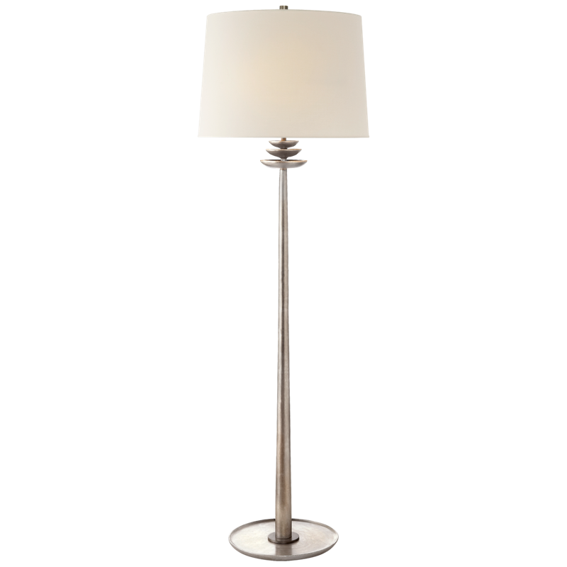 #Finish_Burnished Silver Leaf with Linen Shade