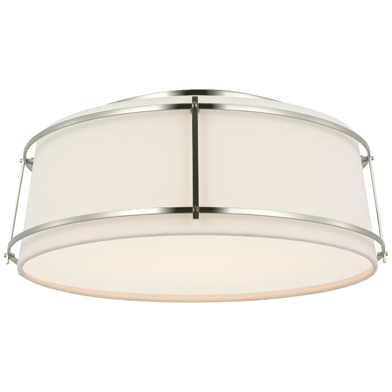 #Finish_Polished Nickel with Linen and Frosted Acrylic - Medium