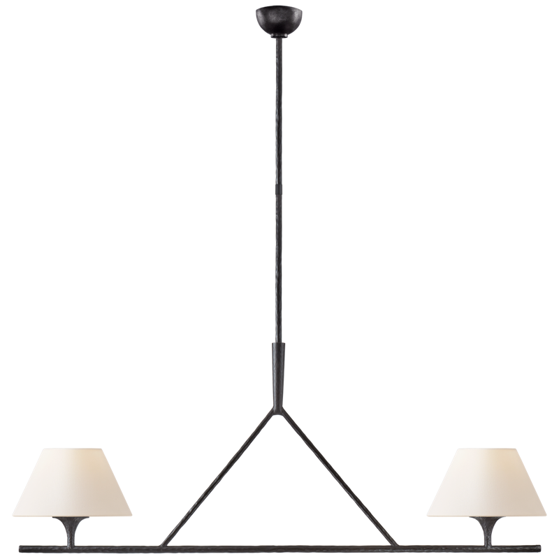 #Finish_Aged Iron with Linen Shades