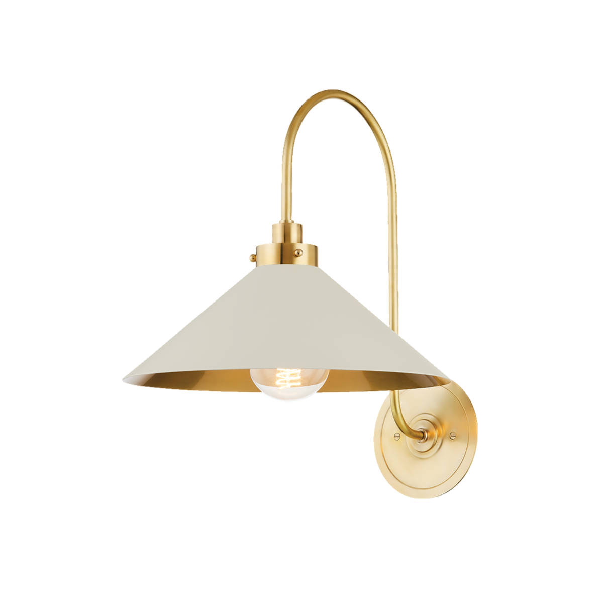 #Finish_Aged Brass and Off-White