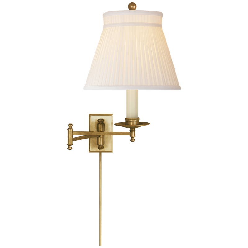 #Finish_Antique Burnished Brass with Silk Crown Shade