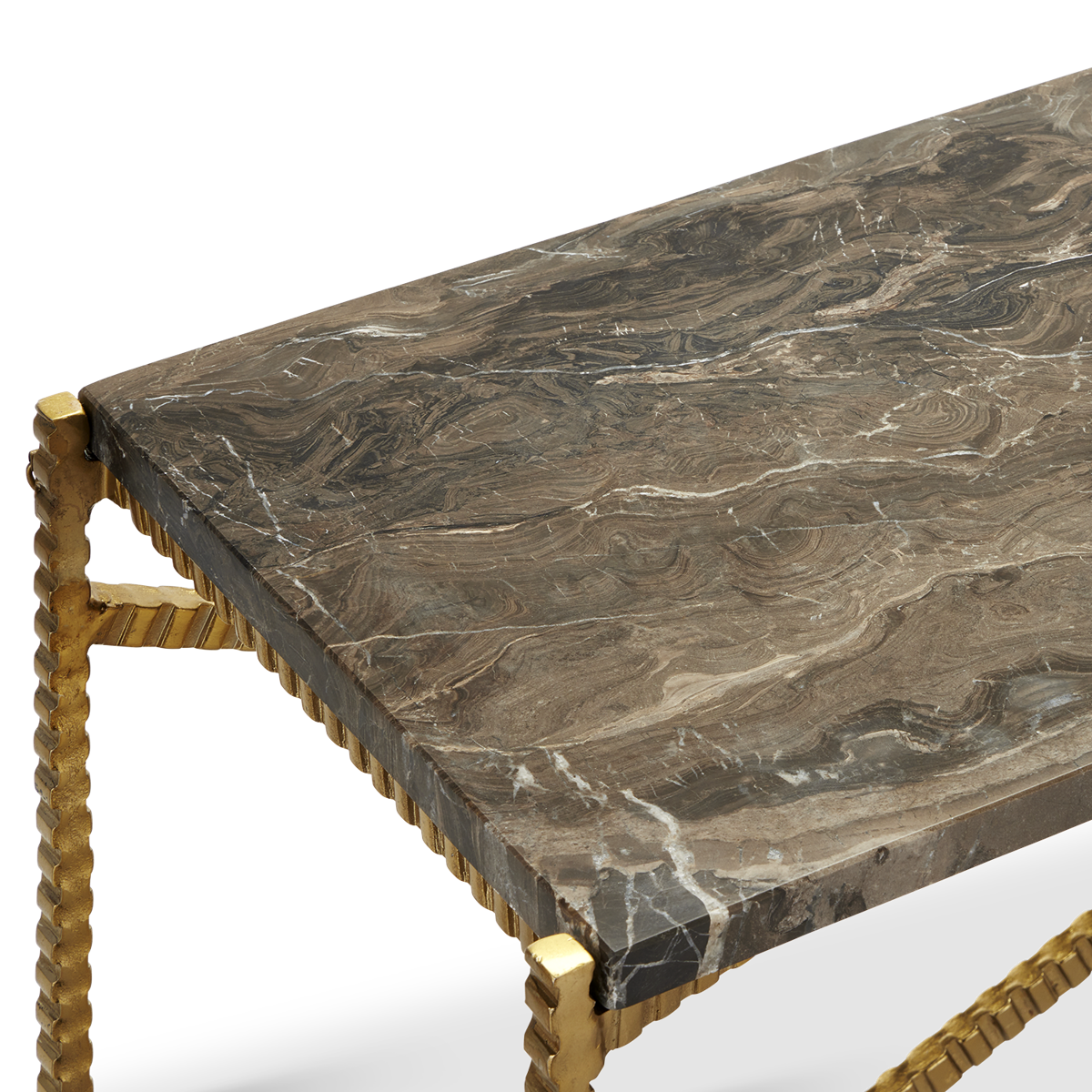 Flying Gold Marble Console Table