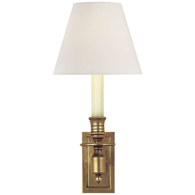 #Finish_Hand-Rubbed Antique Brass with Linen Shade