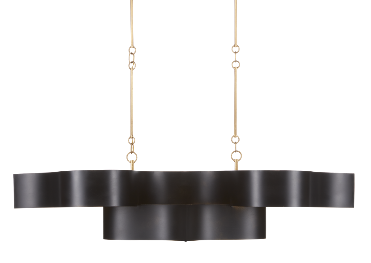 #Finish_Black Satin and Gold Leaf