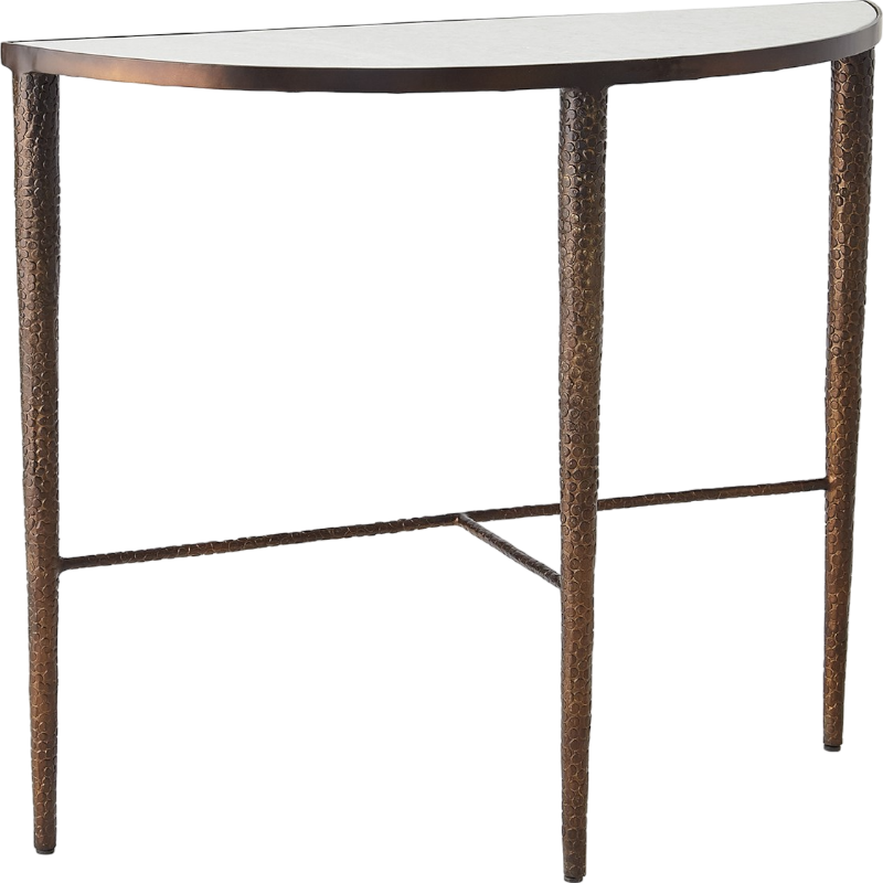 Hammered Bronze Demilune