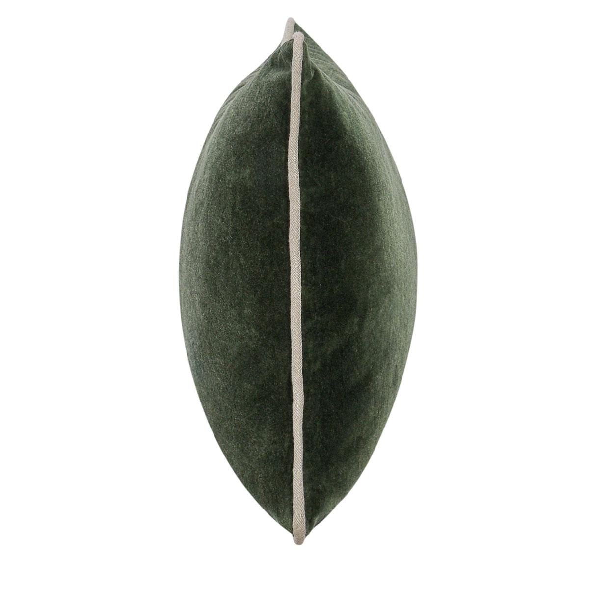 Heirloom Velvet Pillow, Forest Green