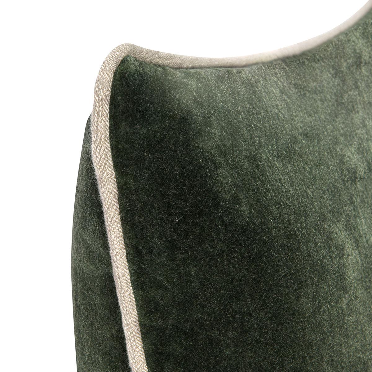 Heirloom Velvet Pillow, Forest Green