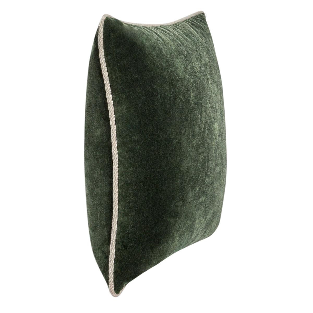 Heirloom Velvet Pillow, Forest Green