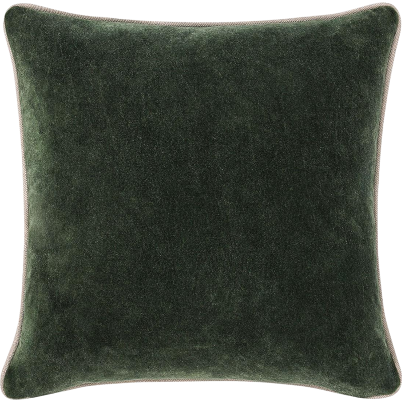 Heirloom Velvet Pillow, Forest Green