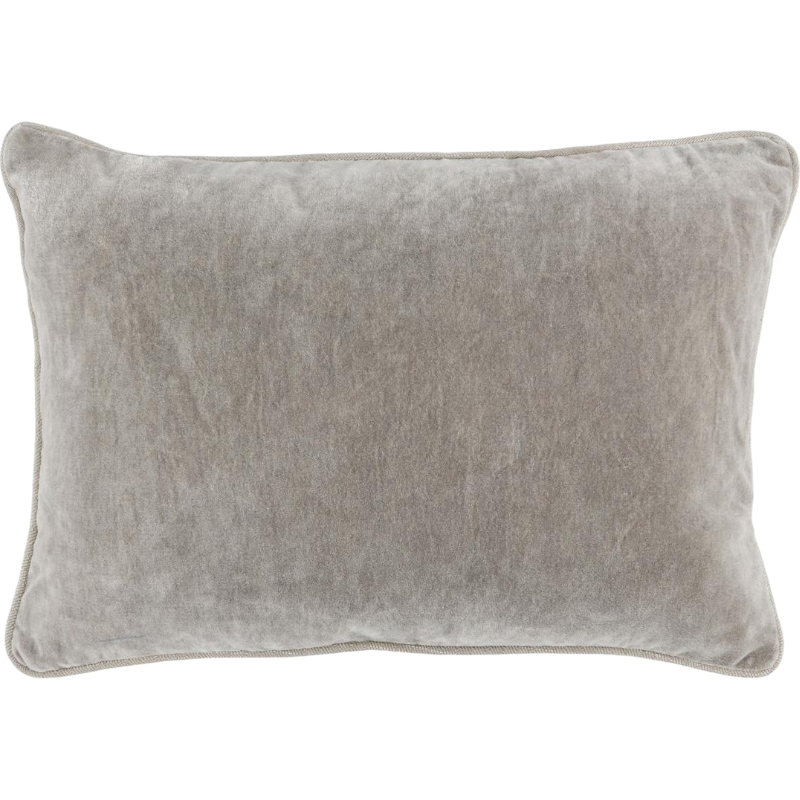 Heirloom Velvet Pillow, Silver