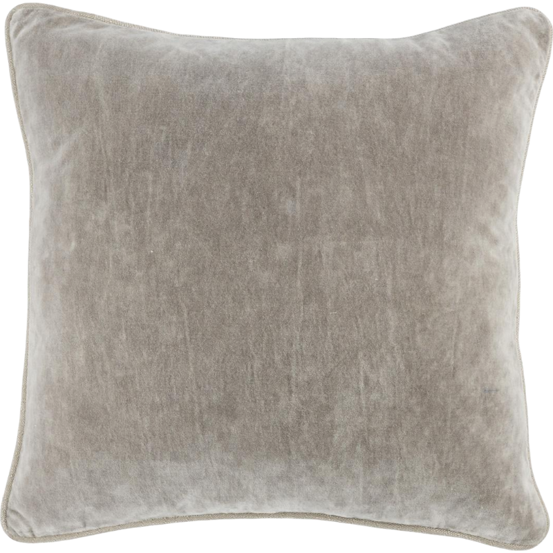 Heirloom Velvet Pillow, Silver
