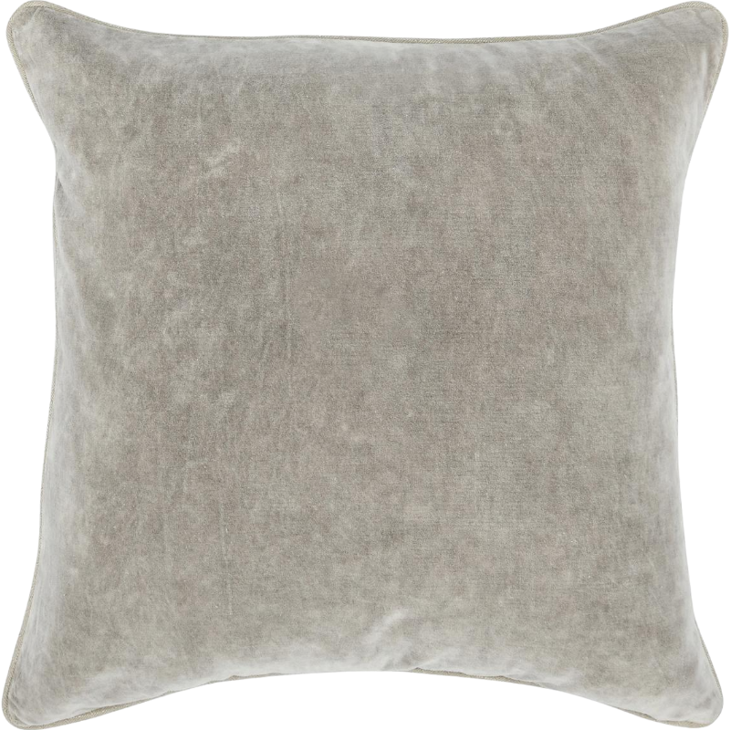 Heirloom Velvet Pillow, Silver
