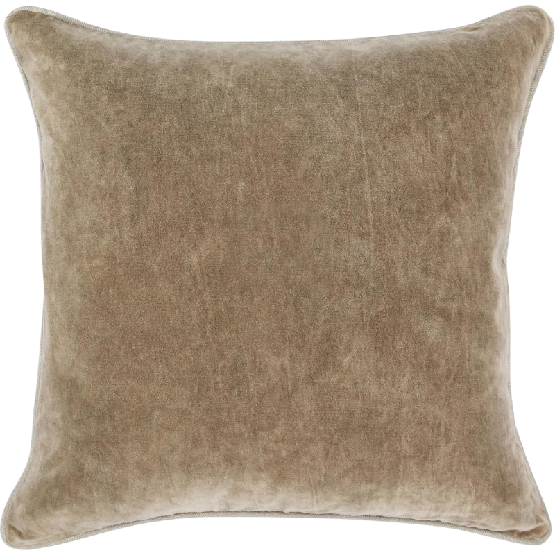 Heirloom Velvet Pillow, Wheat