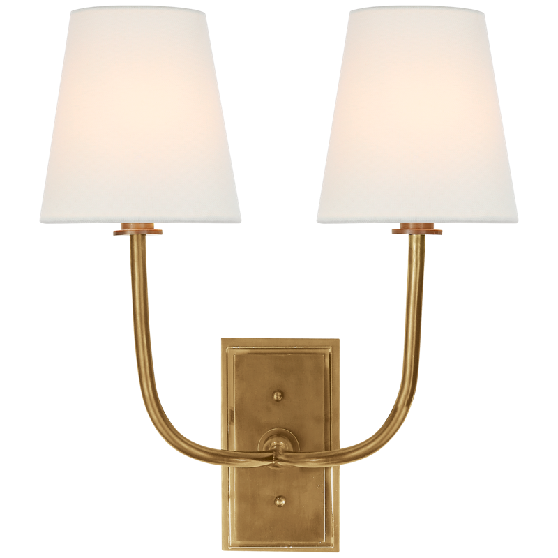 #Finish_Hand-Rubbed Antique Brass with Linen Shade