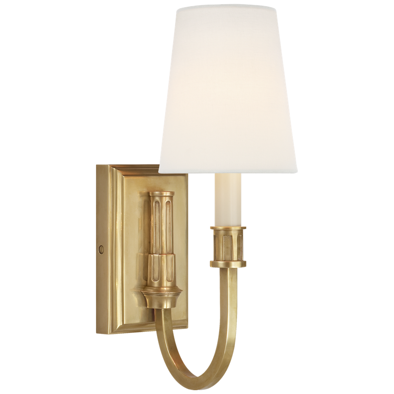 #Finish_Hand-Rubbed Antique Brass with Linen Shade