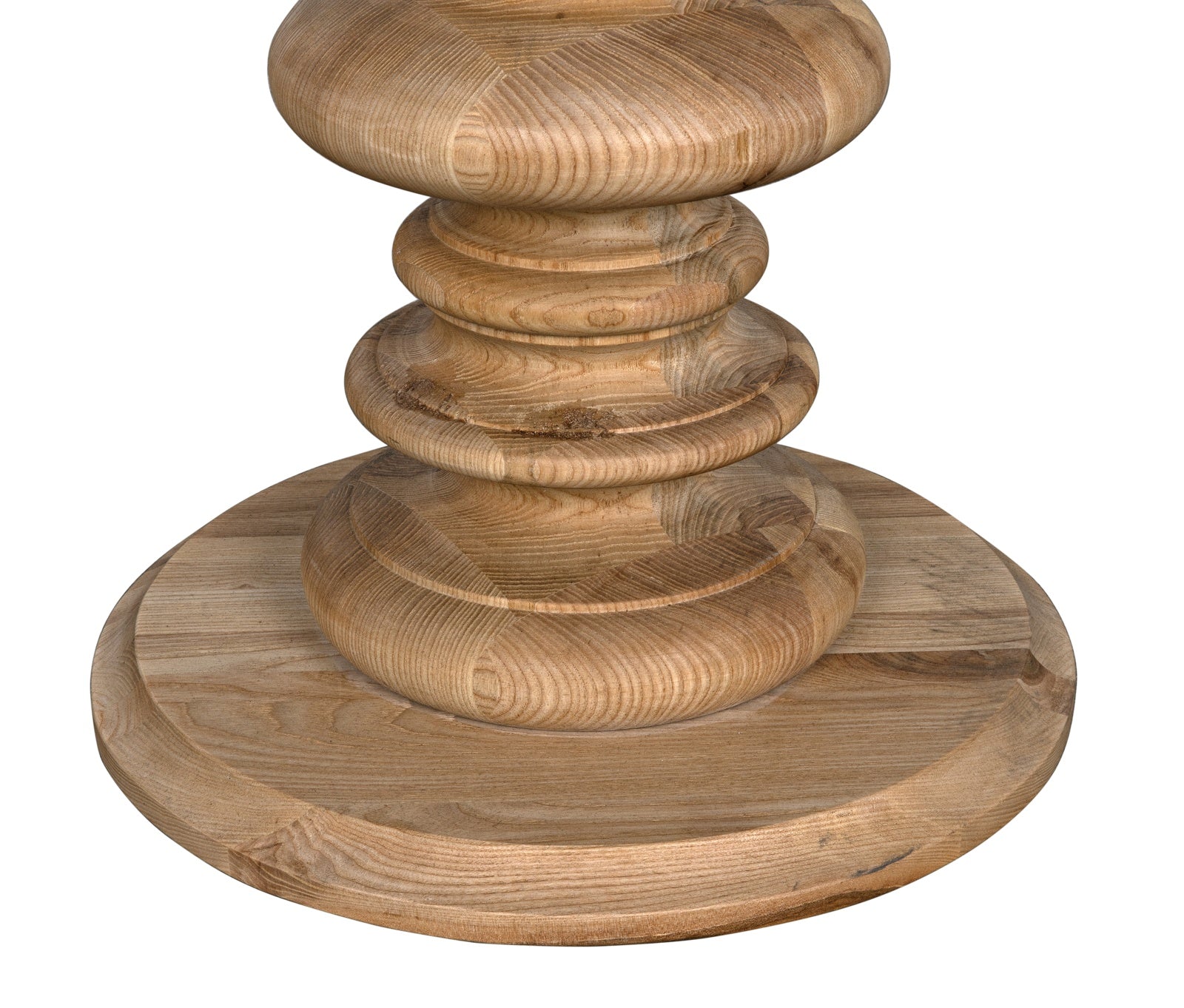 Old Elm Pedestal Side Table