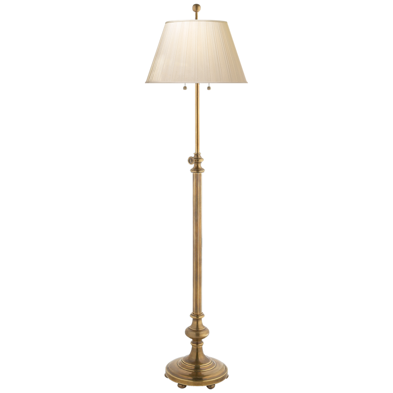 #Finish_Antique Burnished Brass with Silk Pleat Shade