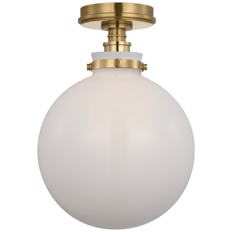 #Finish_Antique Burnished Brass with White Glass