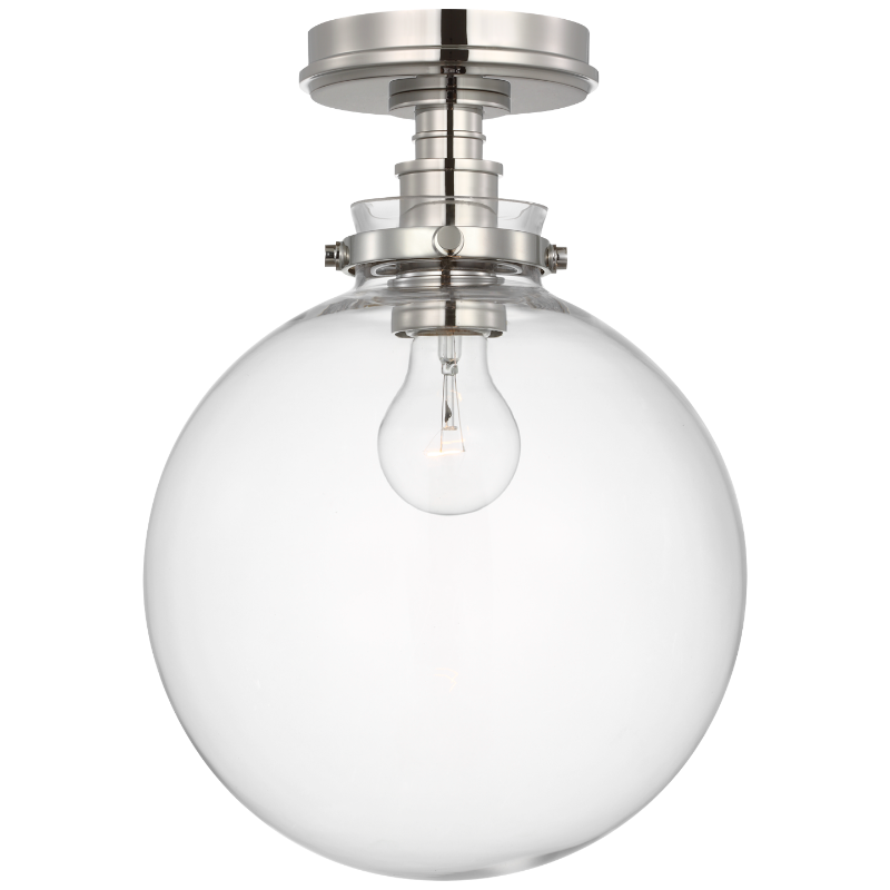 #Finish_Polished Nickel with Clear Glass