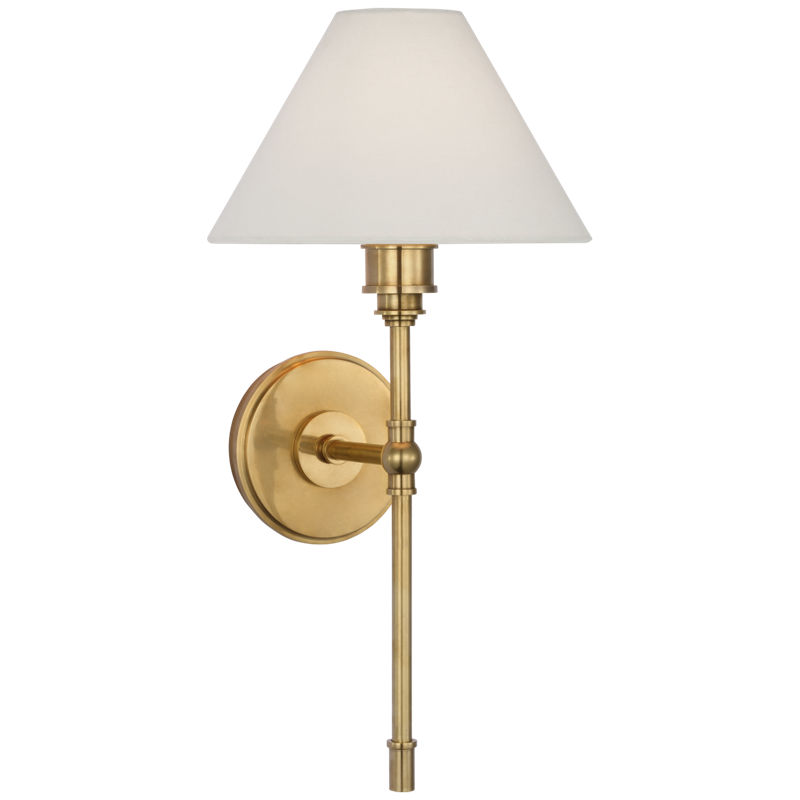 #Finish_Antique Burnished Brass with Linen Shade