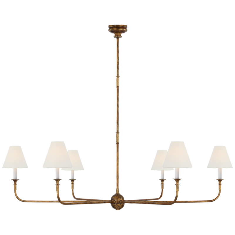 #Finish_Antique Gild with Linen Shades - Grande