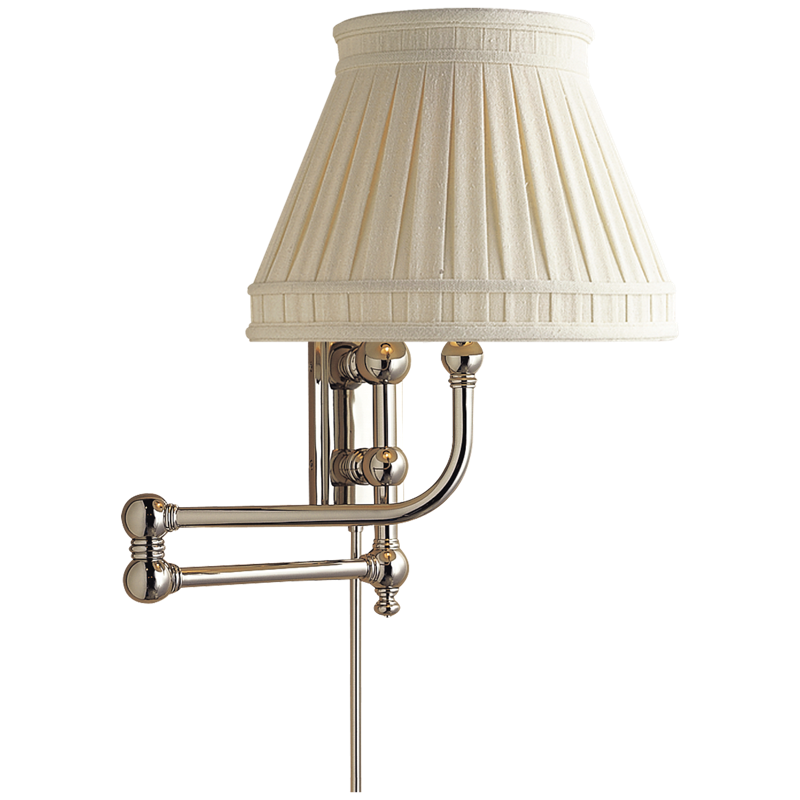 #Finish_Polished Nickel with Linen Collar Shade