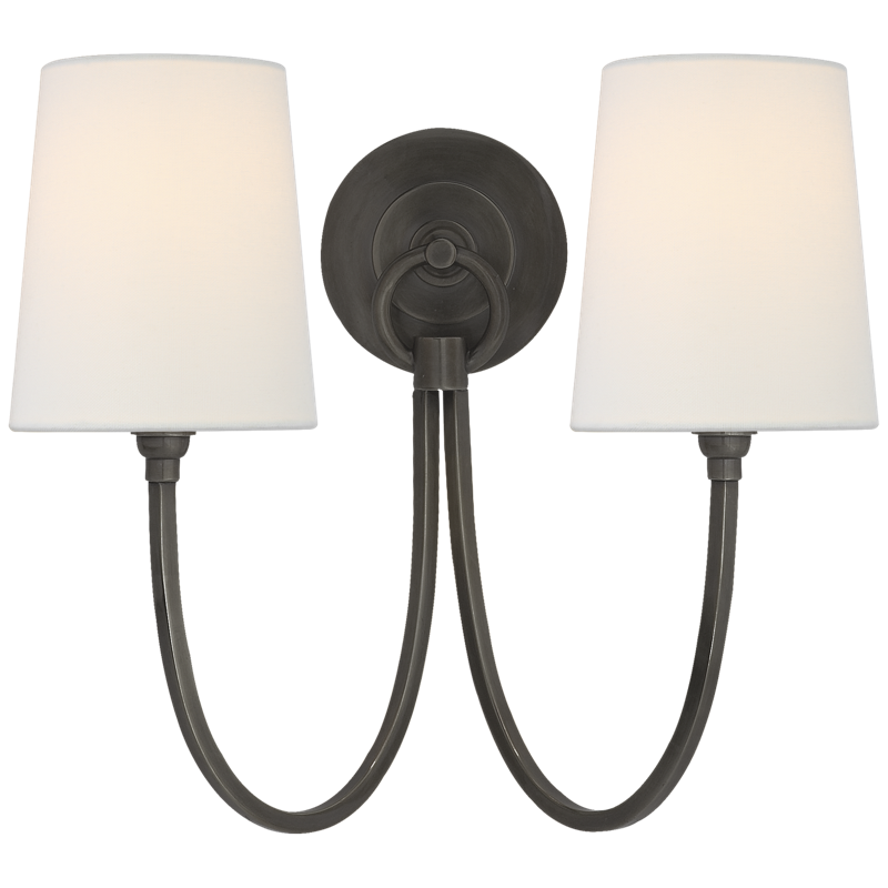 #Finish_Bronze with Linen Shade