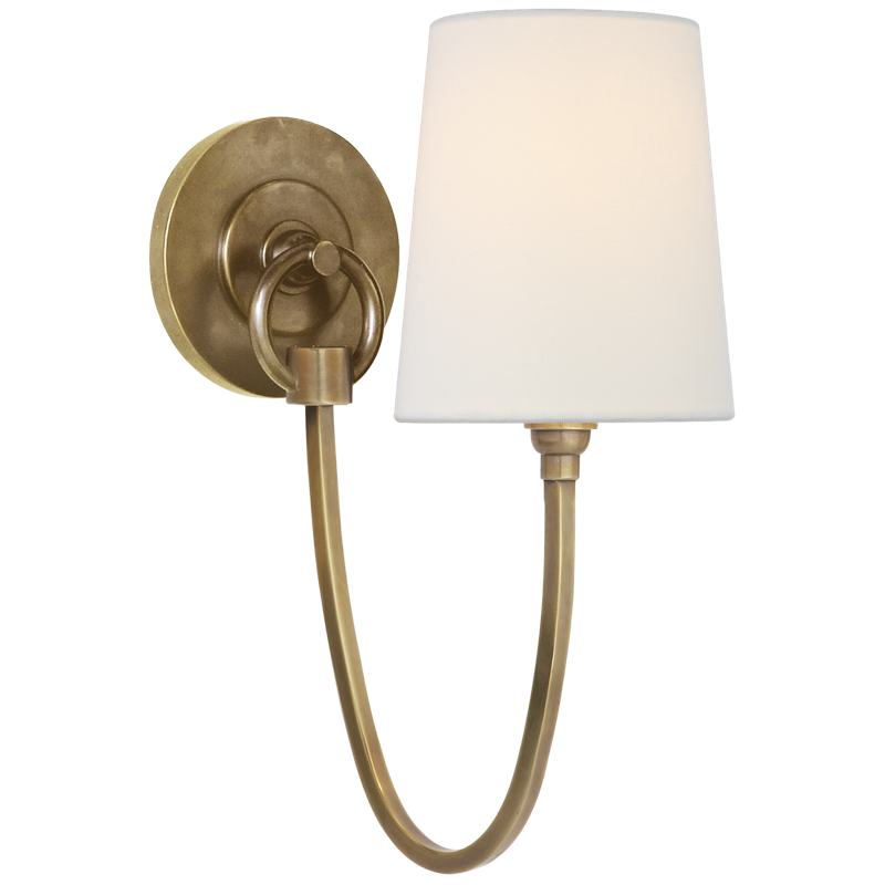 #Finish_Hand-Rubbed Antique Brass with Linen Shade
