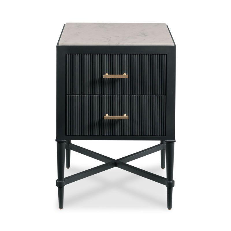 Ridgemoor Bedside Table, Coal