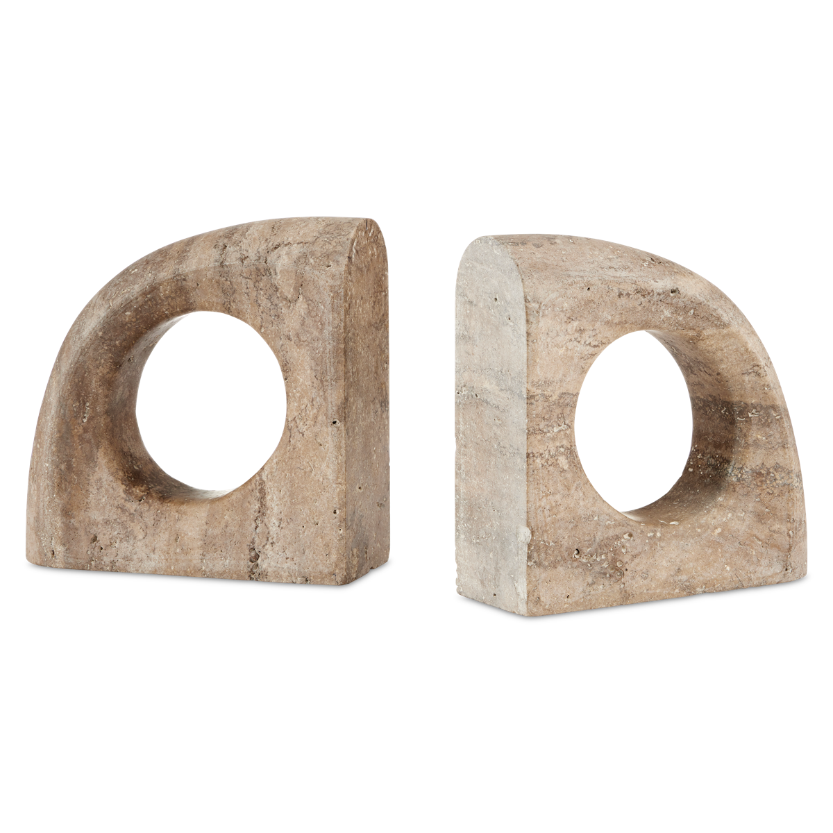 Russo Travertine Object Set