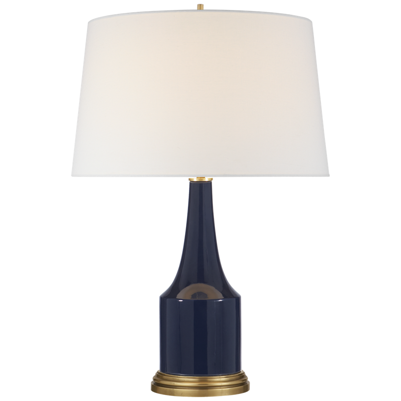 #Finish_Midnight Blue Porcelain with Linen Shade