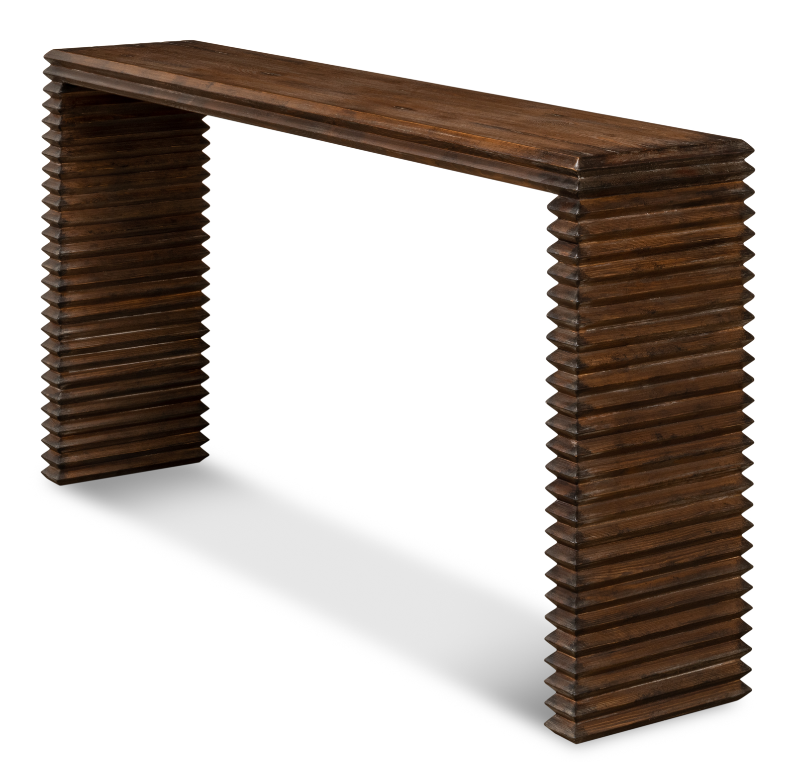 Stacked Pine Console Table