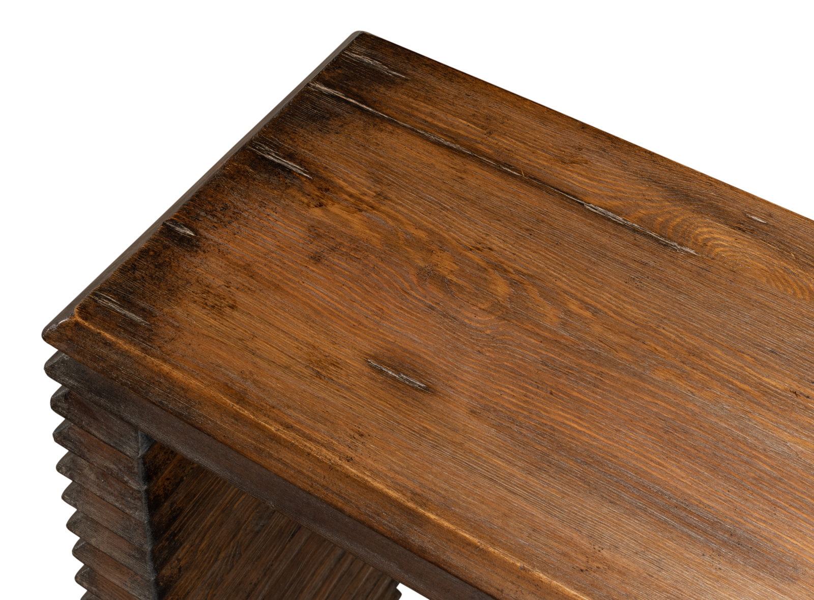 Stacked Pine Console Table