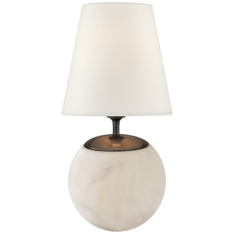#Finish_Alabaster with Linen Shade - Large