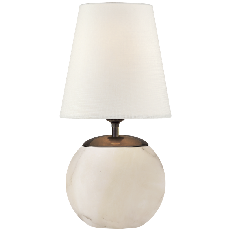 #Finish_Alabaster with Linen Shade - Medium