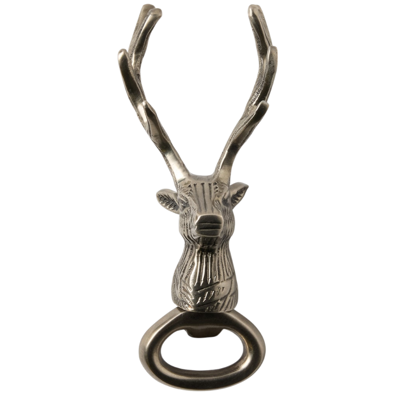 Theodore Antique Pewter Bottle Opener, Set of Two