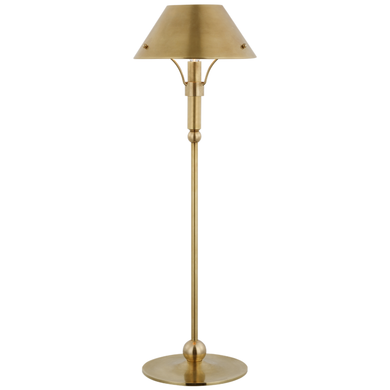 #Finish_Hand-Rubbed Antique Brass with Linen Shade