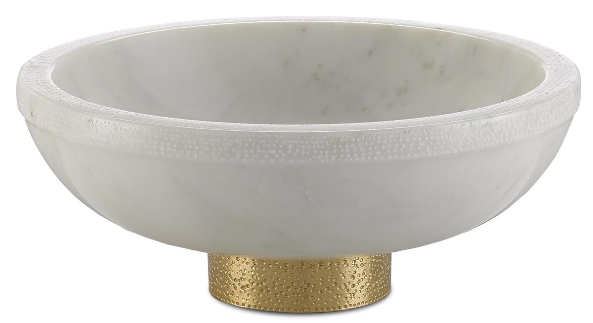 Valor Large White Marble Bowls