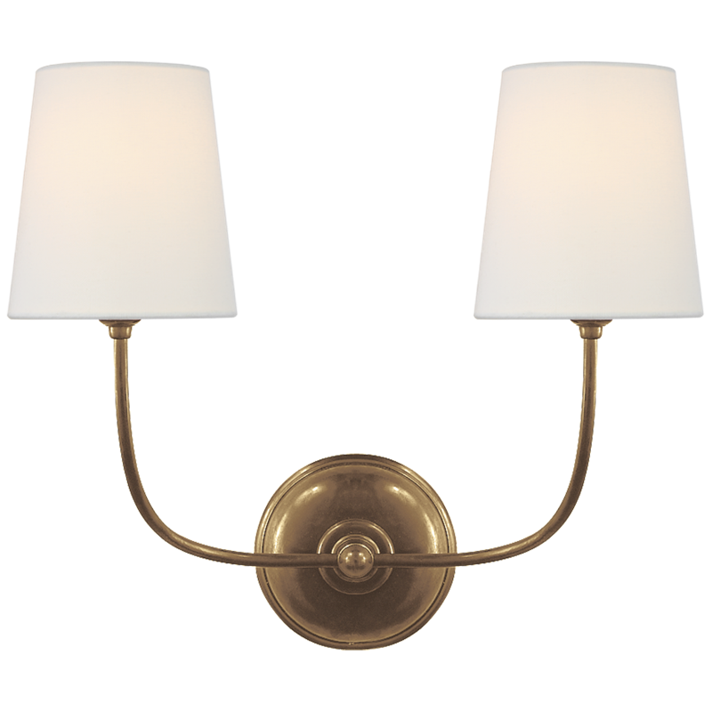 #Finish_Hand-Rubbed Antique Brass with Linen Shade