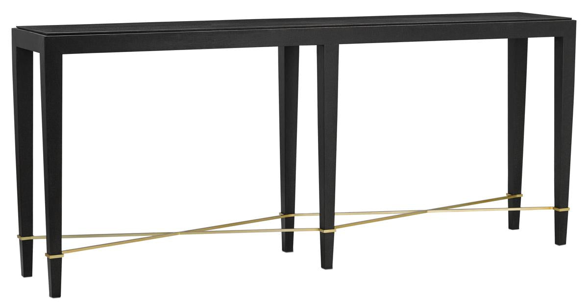 Verona Black Console Table