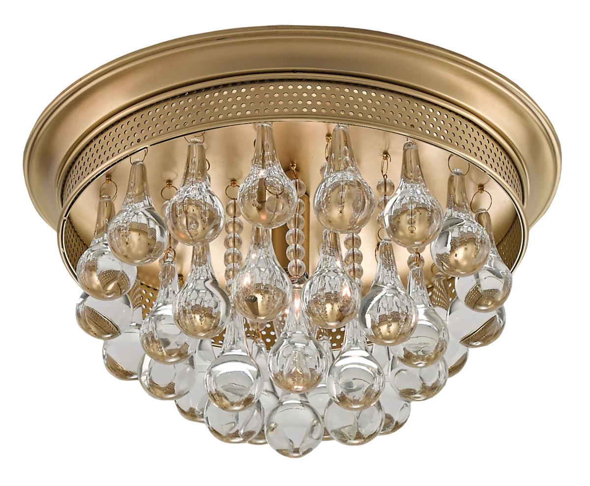 Worthing Brass Flush Mount