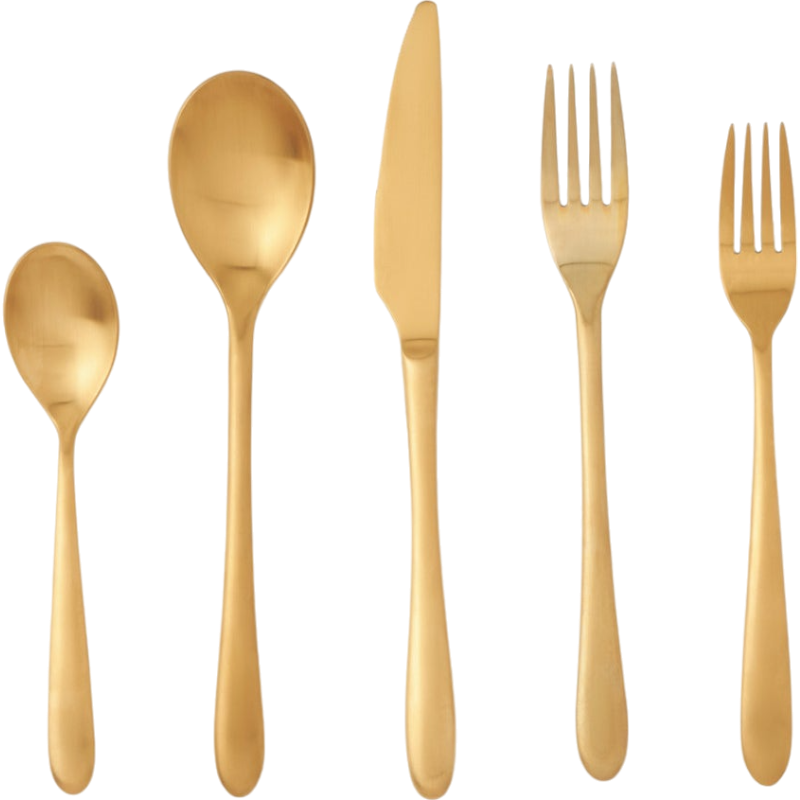 Alba Gold Flatware Set