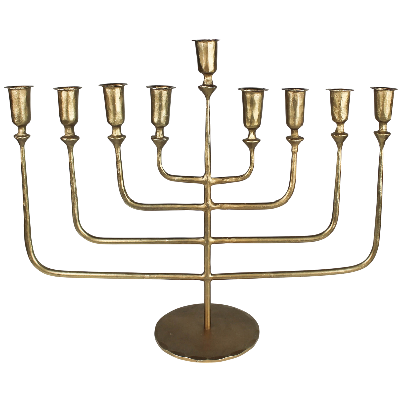 Antique Brass Menorah