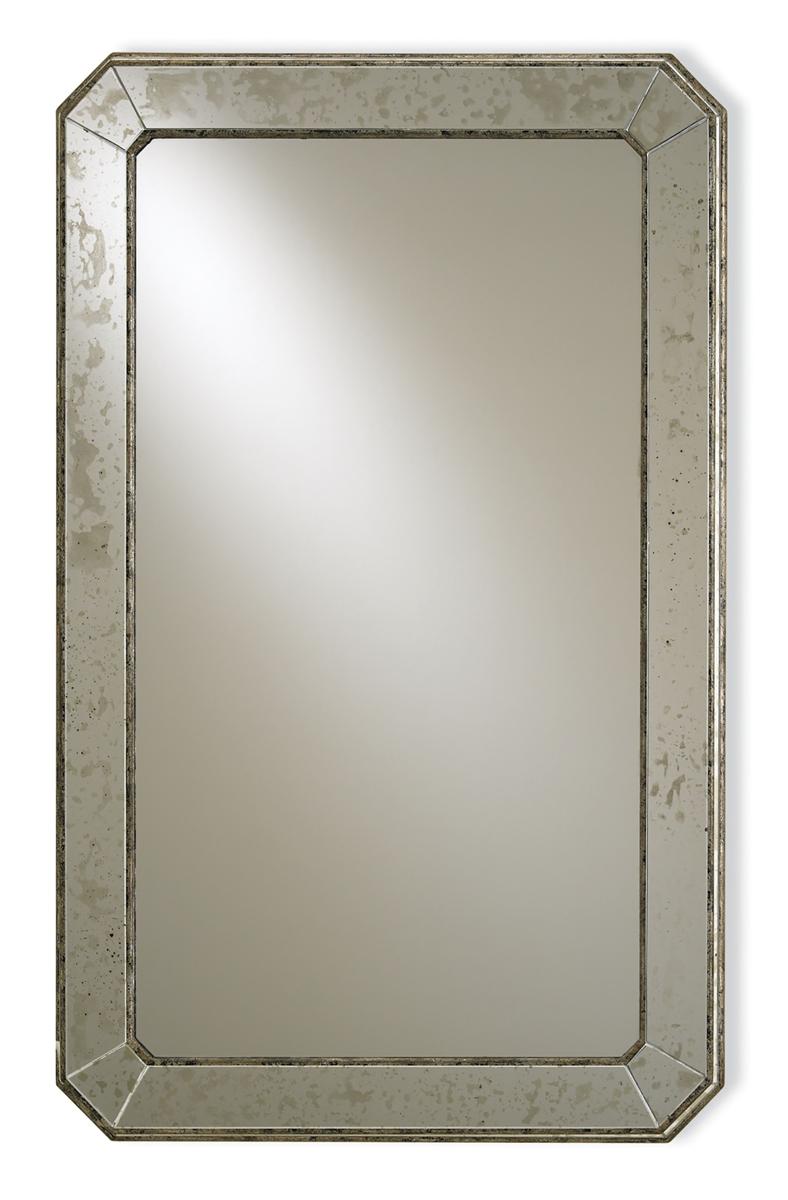 Antiqued Rectangular Mirror