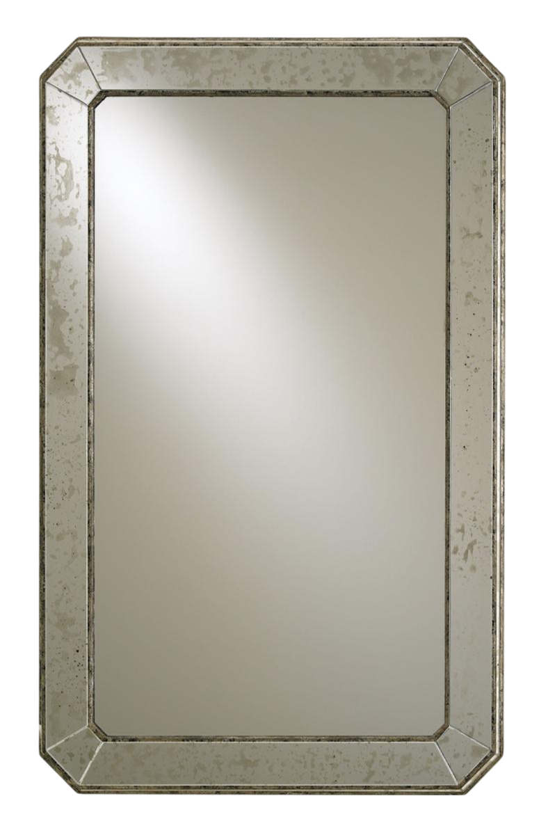 Antiqued Rectangular Mirror