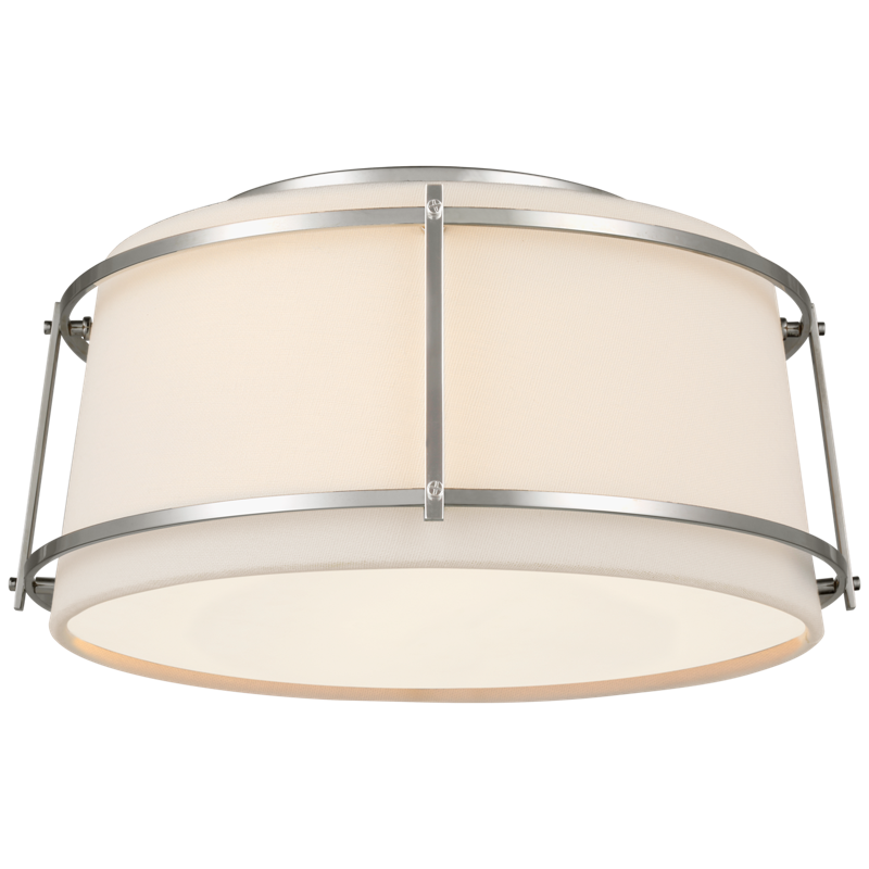 #Finish_Polished Nickel with Linen and Frosted Acrylic - Small