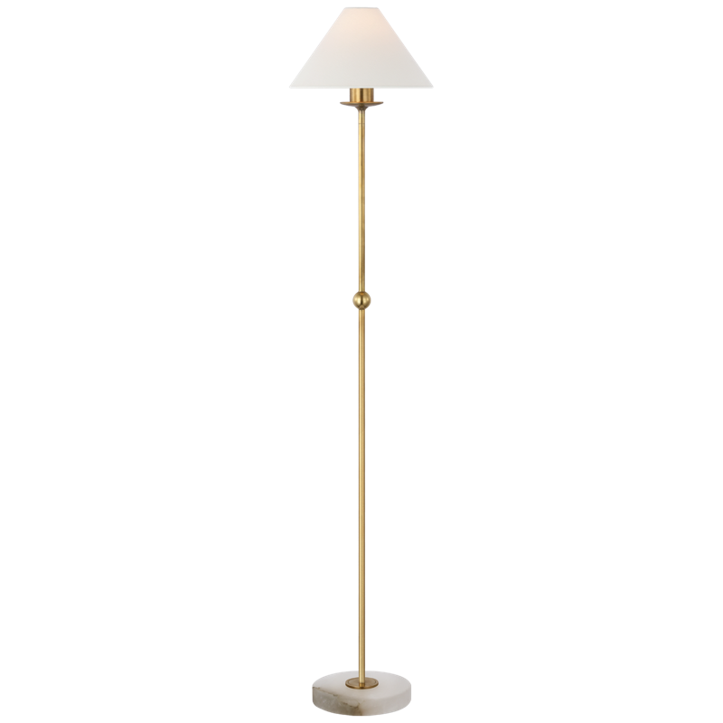 #Finish_Antique Burnished Brass with Linen Shade